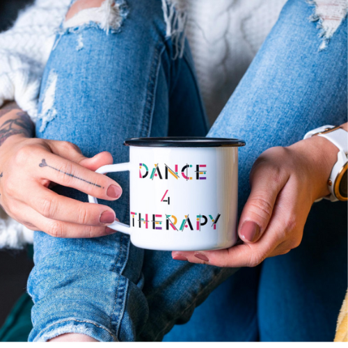 Dance 4 Therapy Enamel Camp Mug