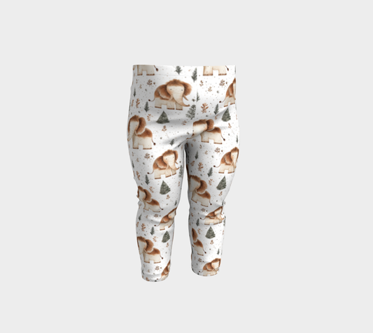 Toddler Mammoth Leggins. Nature lover. Gift for kids.